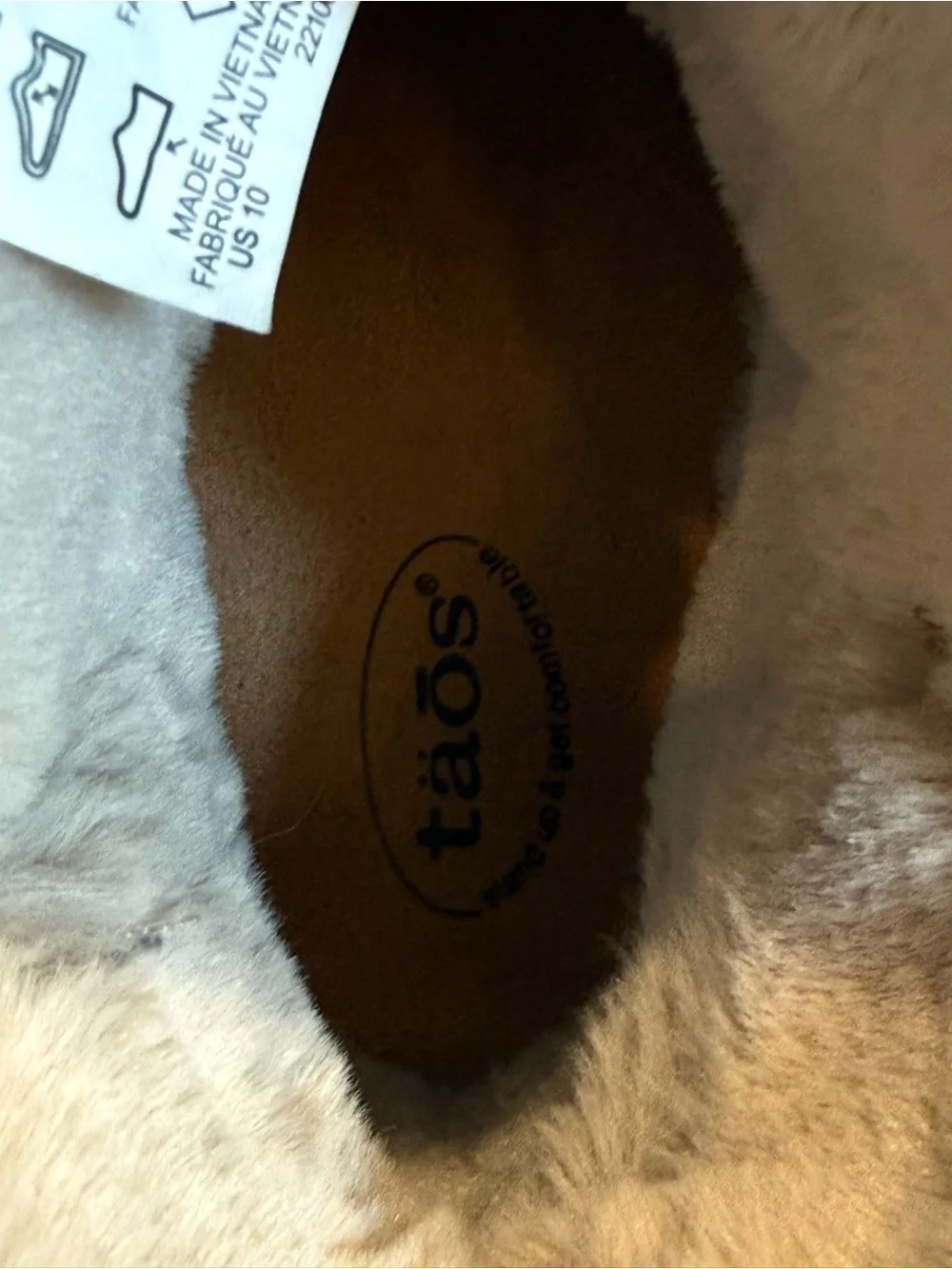 Taos Future Black Leather Suede Faux Fur Mid Boots Women's Size 10